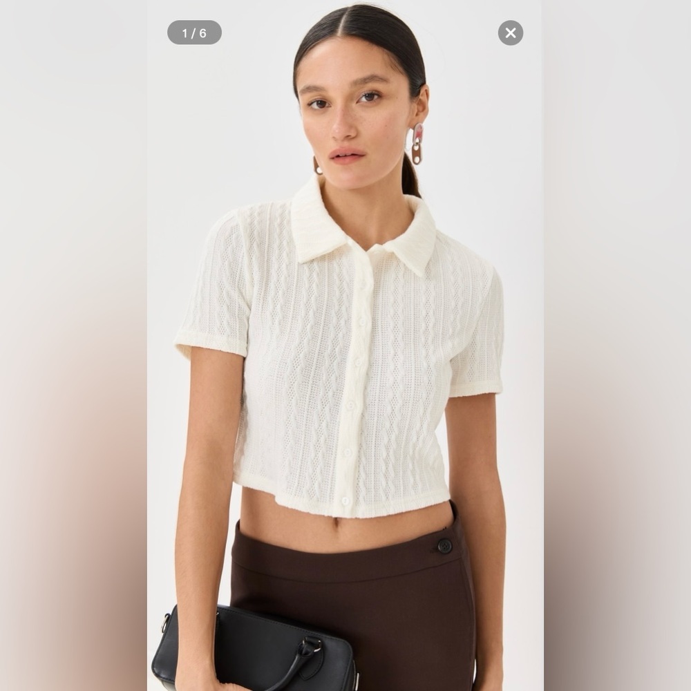 NWT Lioness Wolfgang Short Sleeve Top XL